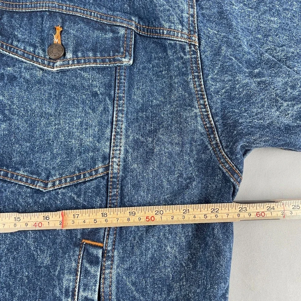 BDG Urban Outfitters Denim Trucker Jacket Mens M Blue Relaxed Fit‎ Casual EUC